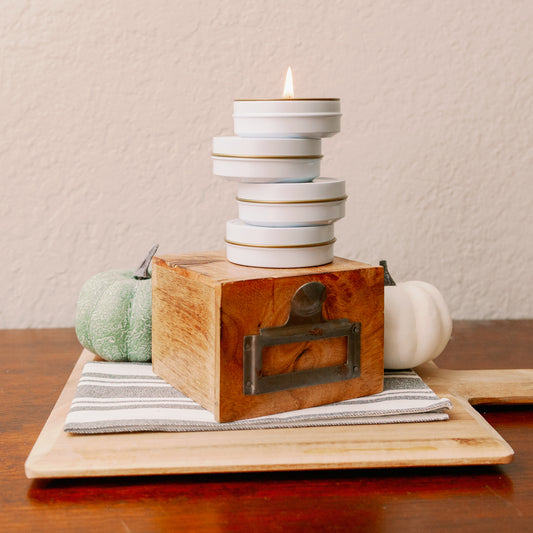 Pumpkin spice candles