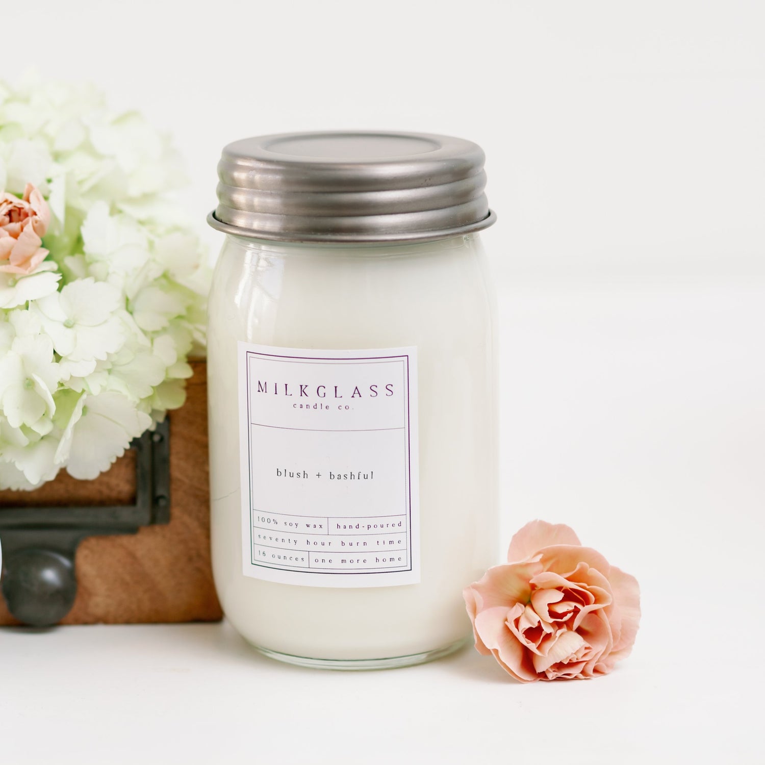 spring candle - soy candle - floral candle