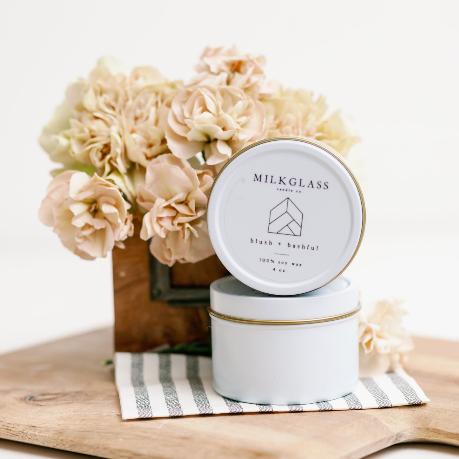 spring candle - soy candle - floral candle