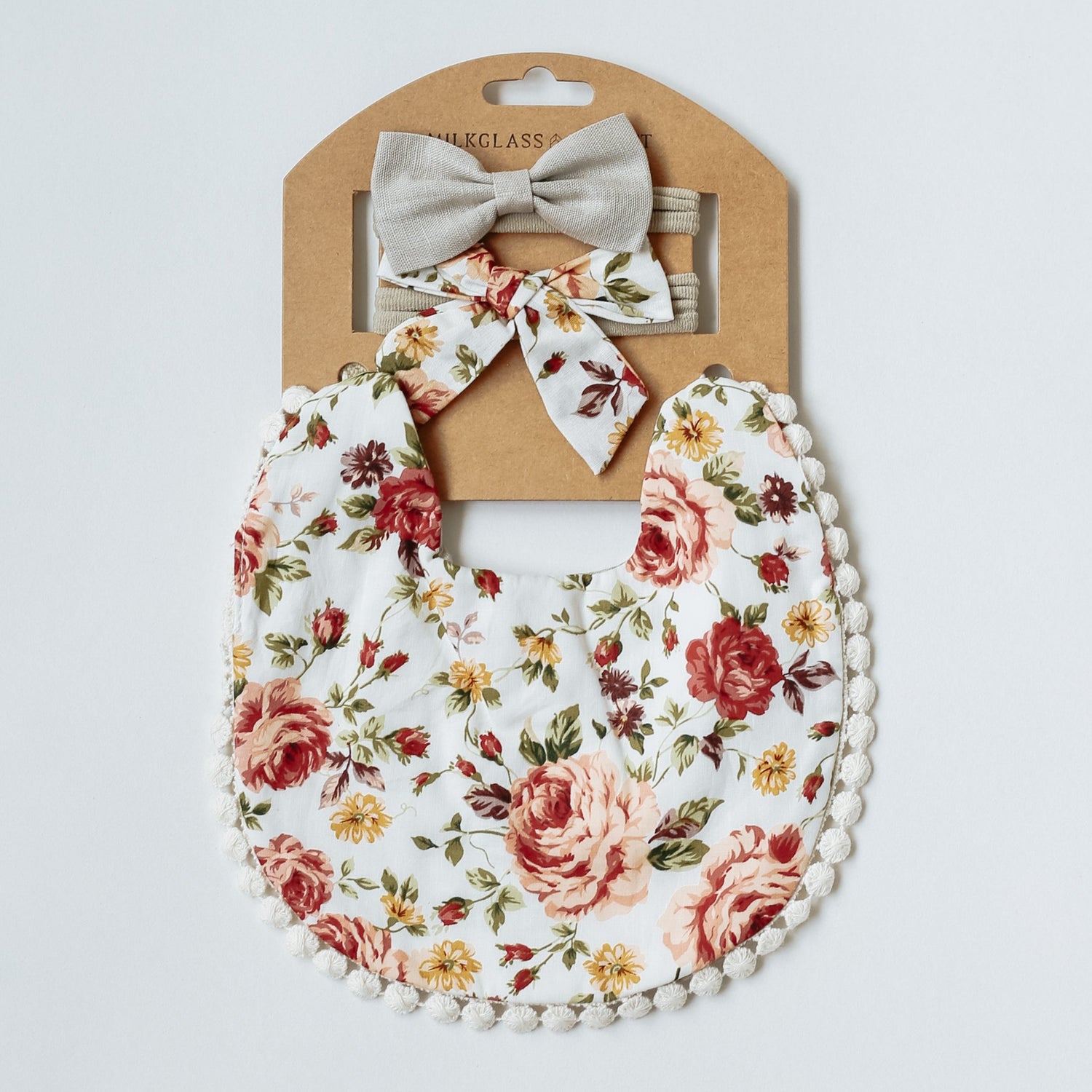 Cloth bib | Girl Bows | Fabric Bow | Boho Bib | Boho Baby