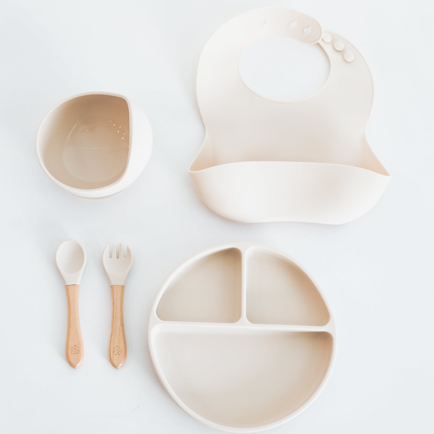 Silicone plate - silicone bib - silicone - bowl