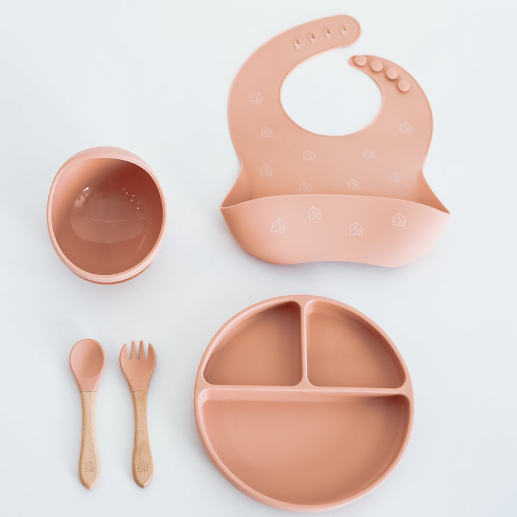 Silicone plate - silicone bib - silicone - bowl