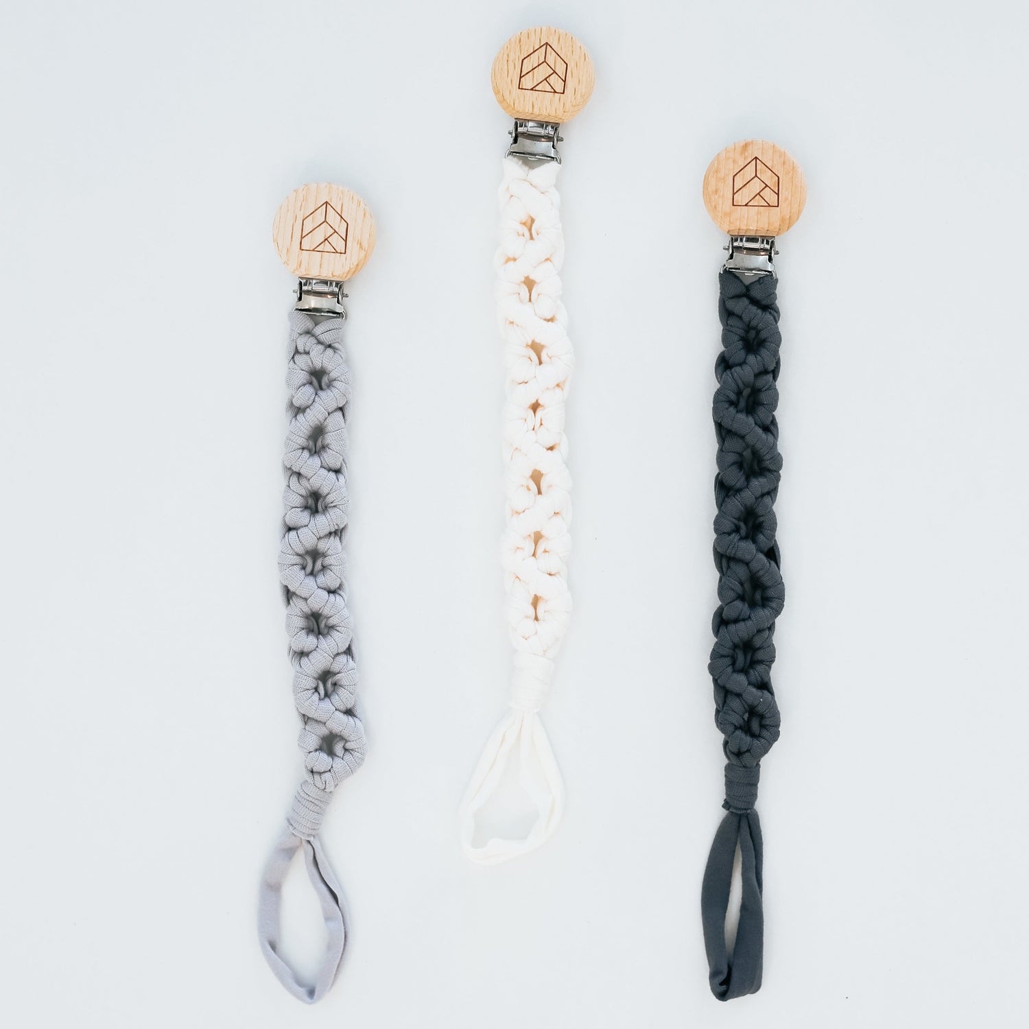 Fabric Paci Clips | Silicone Paci Clips | Rope Paci Clip | Wood Paci Clip | Safe Paci Clip