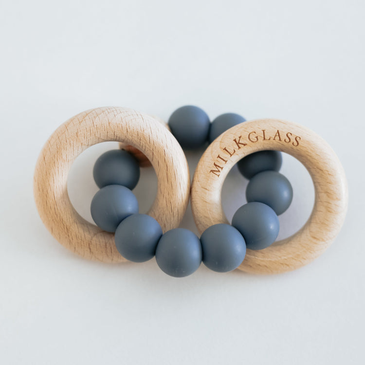 Ring Teether | Wood Baby Teether | Silicone Teether