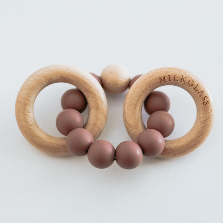 Ring Teether | Wood Baby Teether | Silicone Teether
