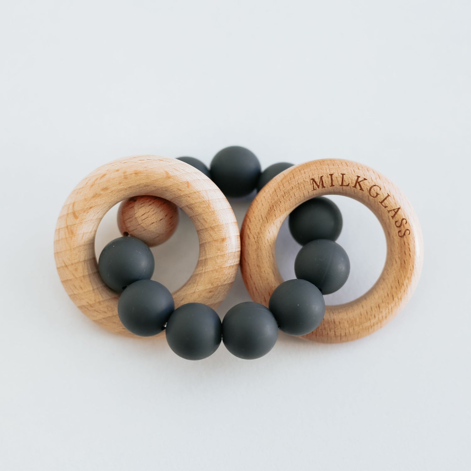 Ring Teether | Wood Baby Teether | Silicone Teether