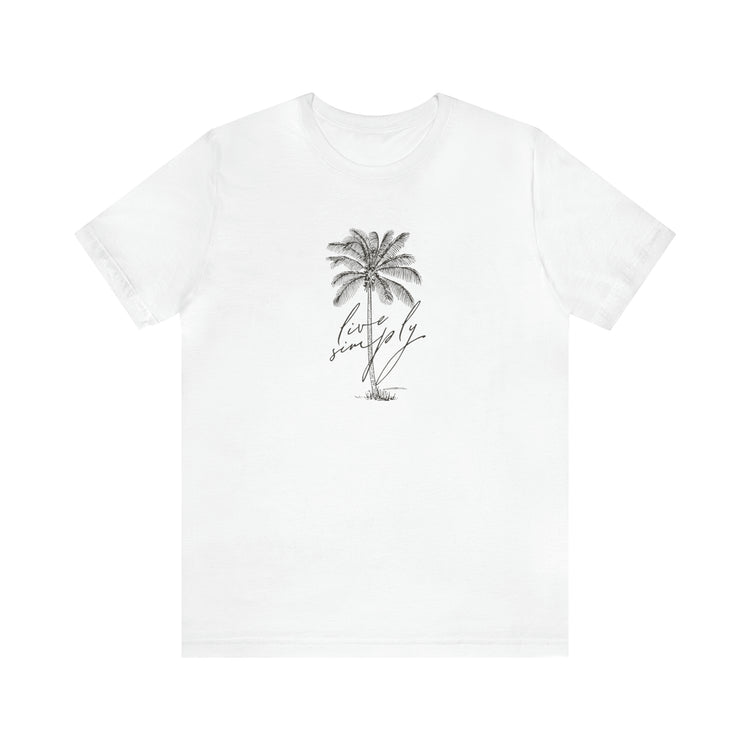 Unisex Live Simply Palm Graphic Tee