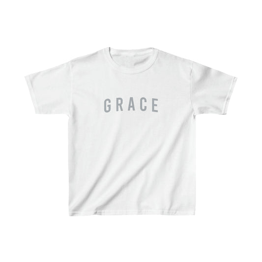 Kids Grey Grace Cotton Tee
