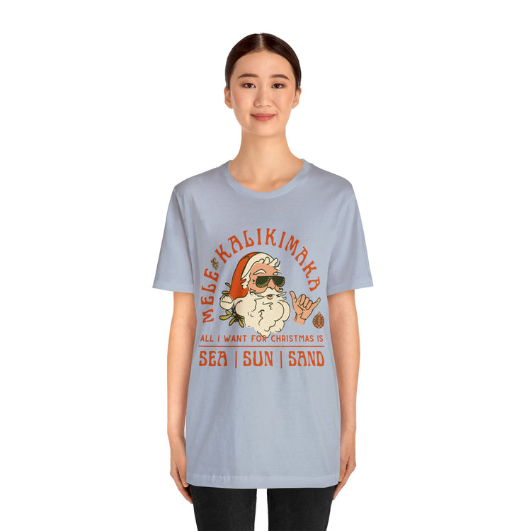 Santa All I Want For Christmas Graphic Tee