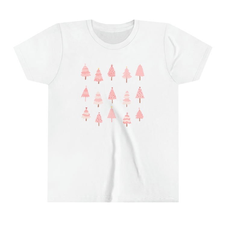 Youth Dreaming of a Pink Christmas Short Sleeve Tee