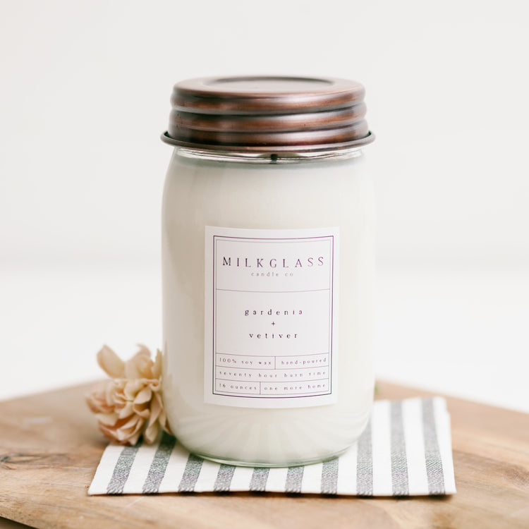 spring candle - soy candle - Floral candle