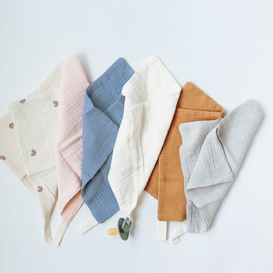 Paci Clip | Baby Blanket | Fabric Pacifier Clip | Pacifier Holder | Muslin Blanket